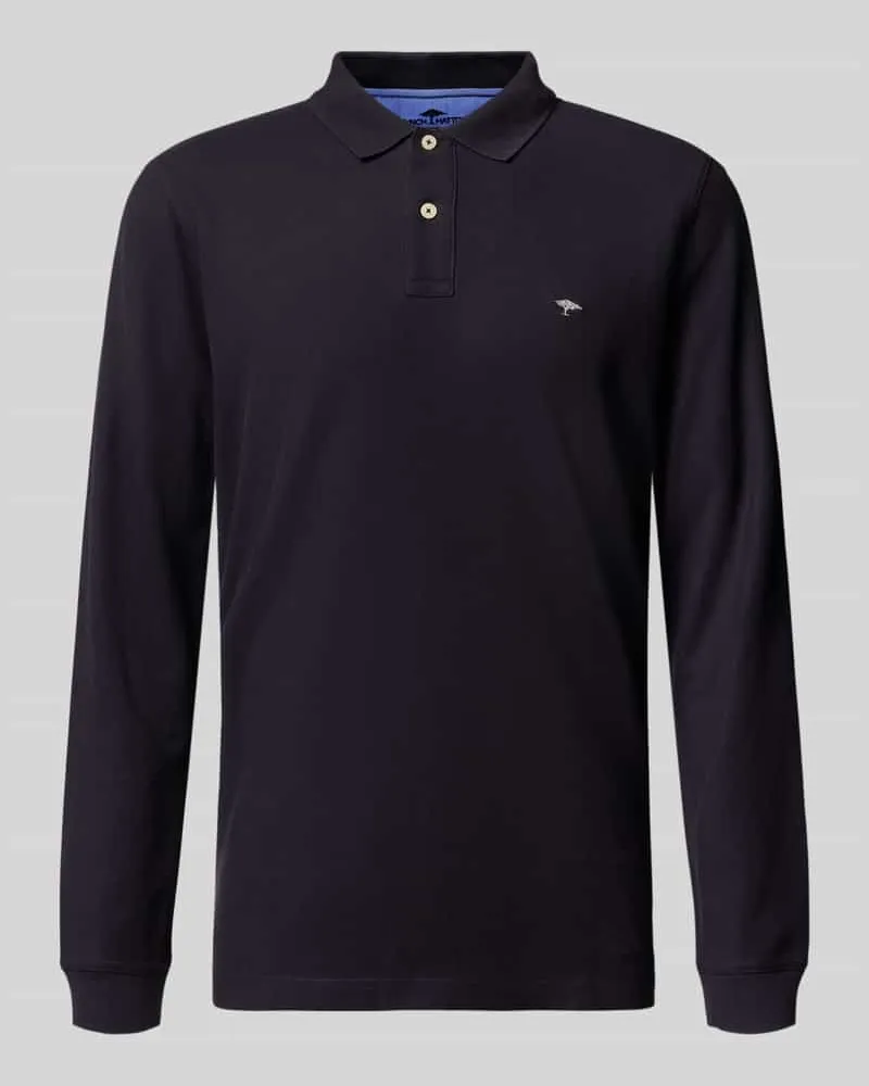 Fynch-Hatton Regular Fit Poloshirt mit Logo-Stitching Marine
