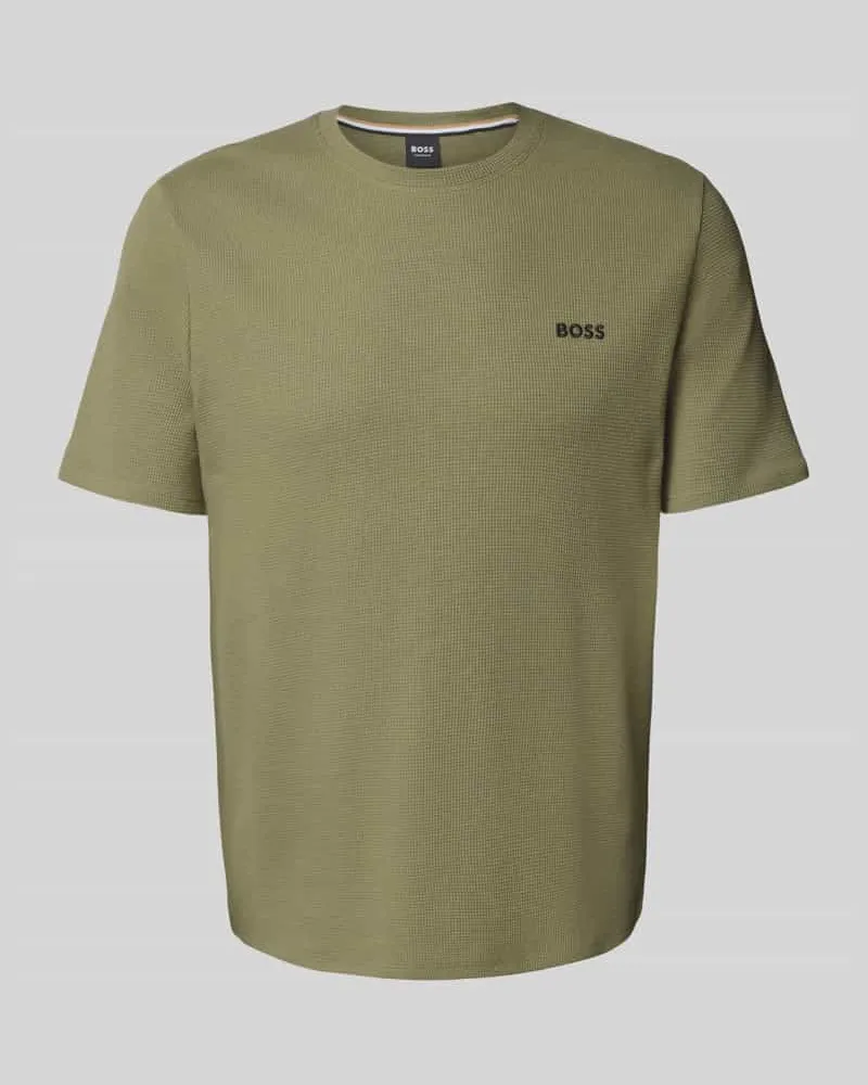 HUGO BOSS Regular Fit T-Shirt in Waffeloptik 