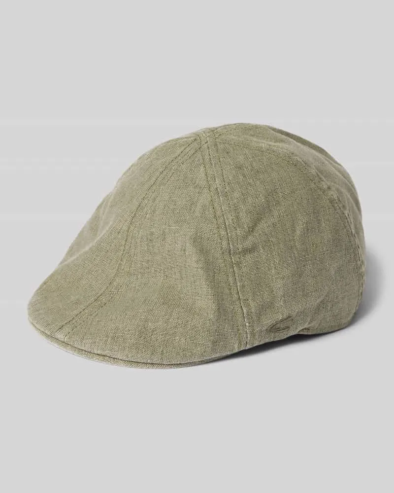 Camel Active Schiebermütze aus Baumwoll-Leinen-Mix Oliv