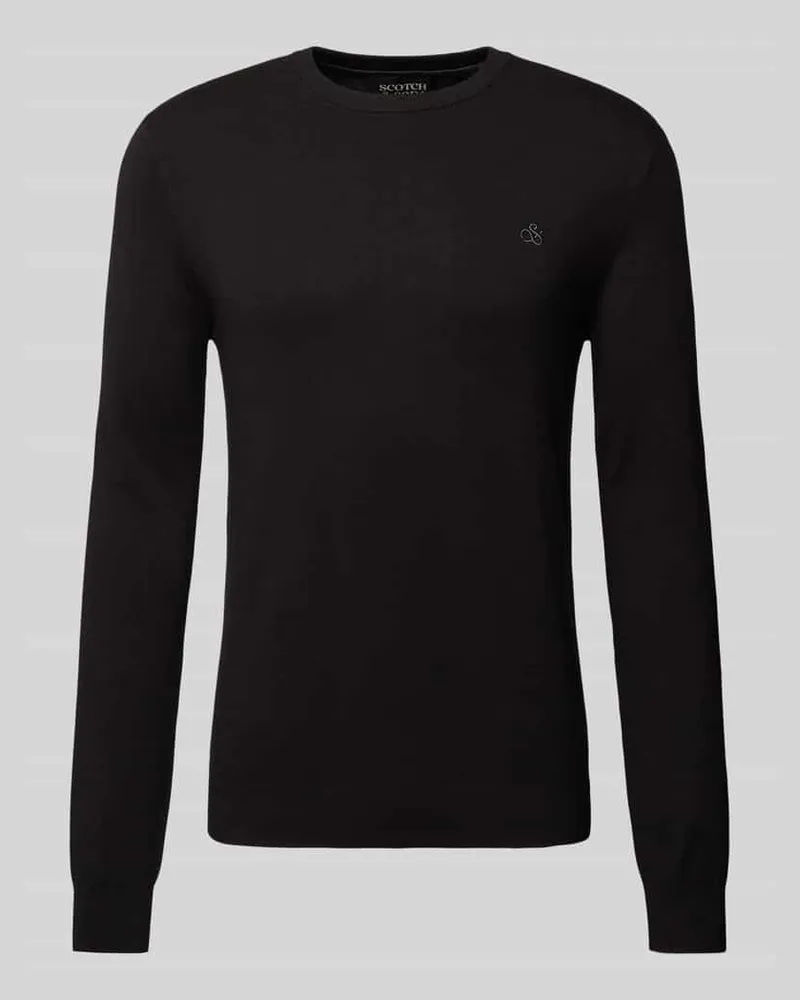 Scotch&Soda Strickpullover mit Logo-Stitching Modell 'CORE 