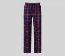 Regular Fit Pyjama-Hose mit elastischem Bund