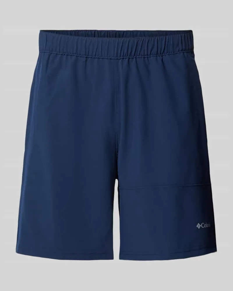 Columbia Sportswear Company Regular Fit Shorts mit Label-Print Marine