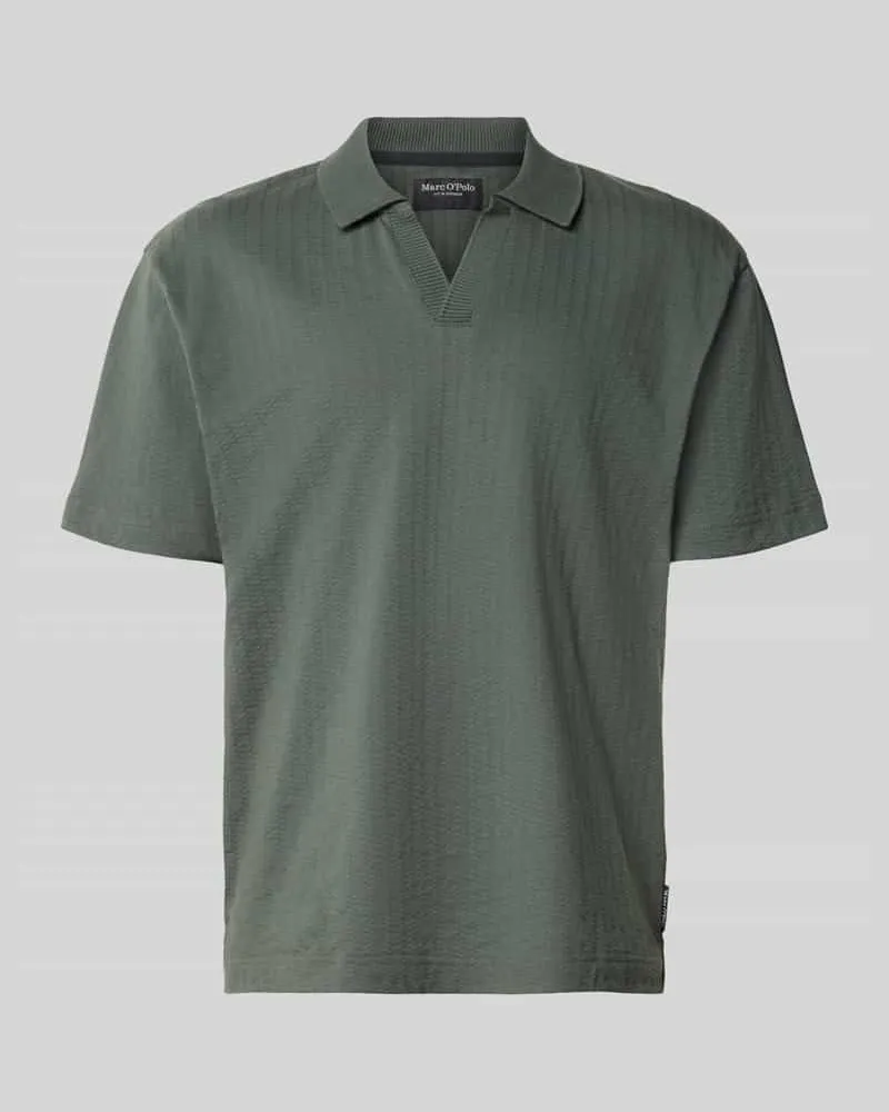 Marc O'Polo Relaxed Fit Poloshirt aus reiner Baumwolle Oliv