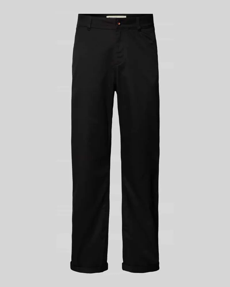 Tom Tailor Loose Fit Stoffhose aus reiner Baumwolle mit schmalem Bein 