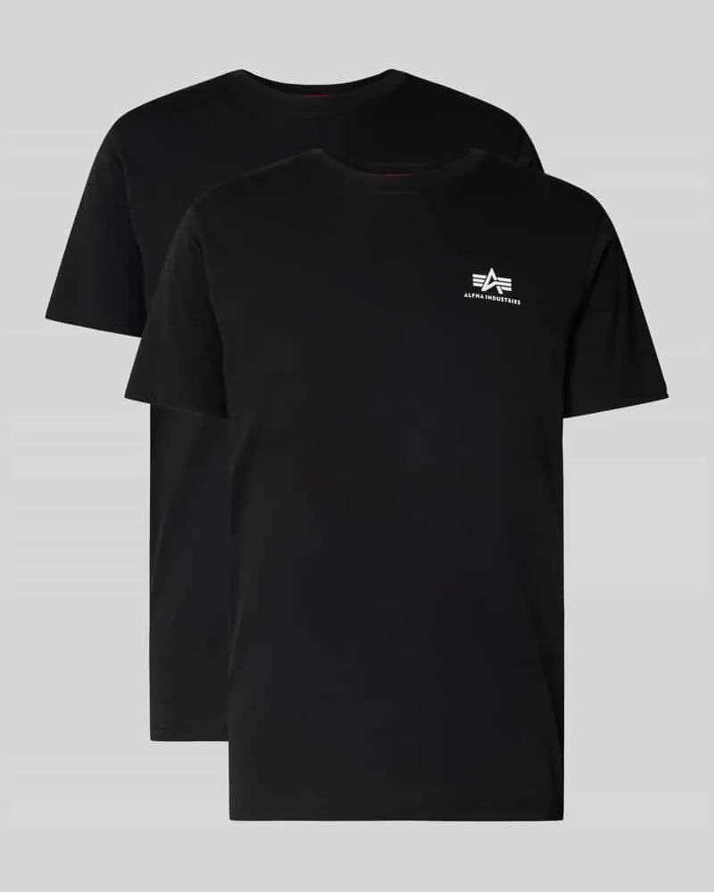 Alpha Industries T-Shirt mit Label-Print 