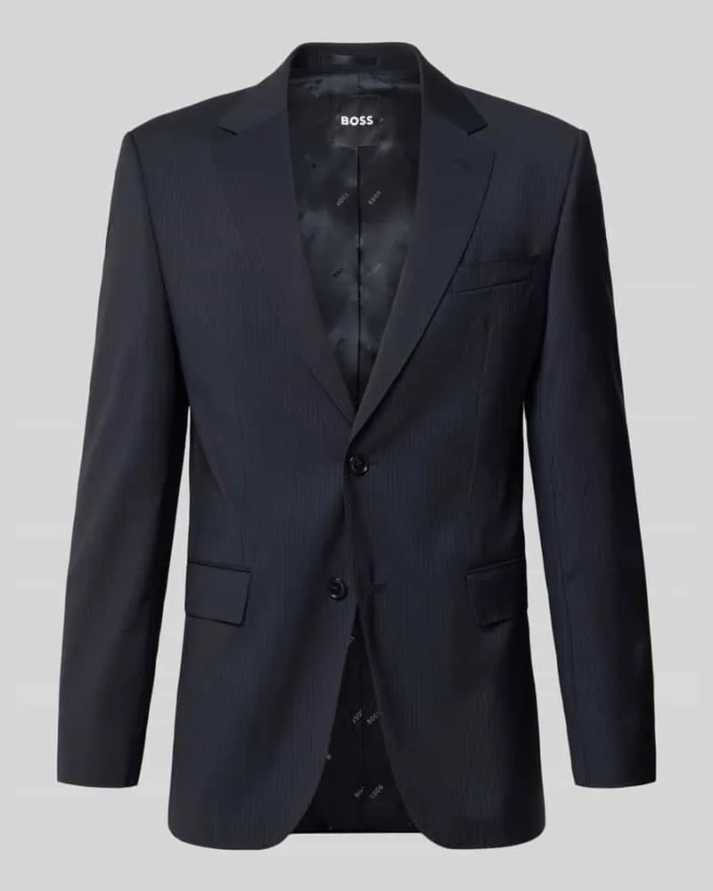 HUGO BOSS Slim Fit Anzugsakko aus reiner Schurwolle Modell 'H-HUGE-263 Marine