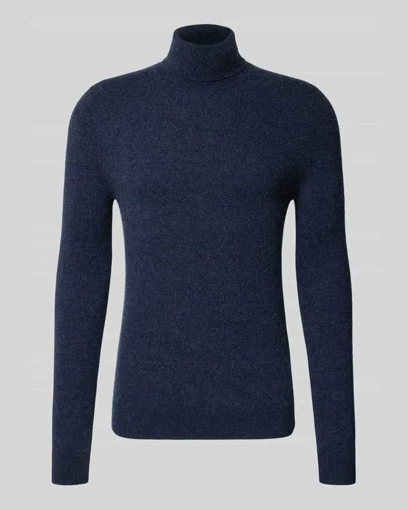 McNeal Regular Fit Rollkragenpullover mit elastischen Abschlüssen Marine