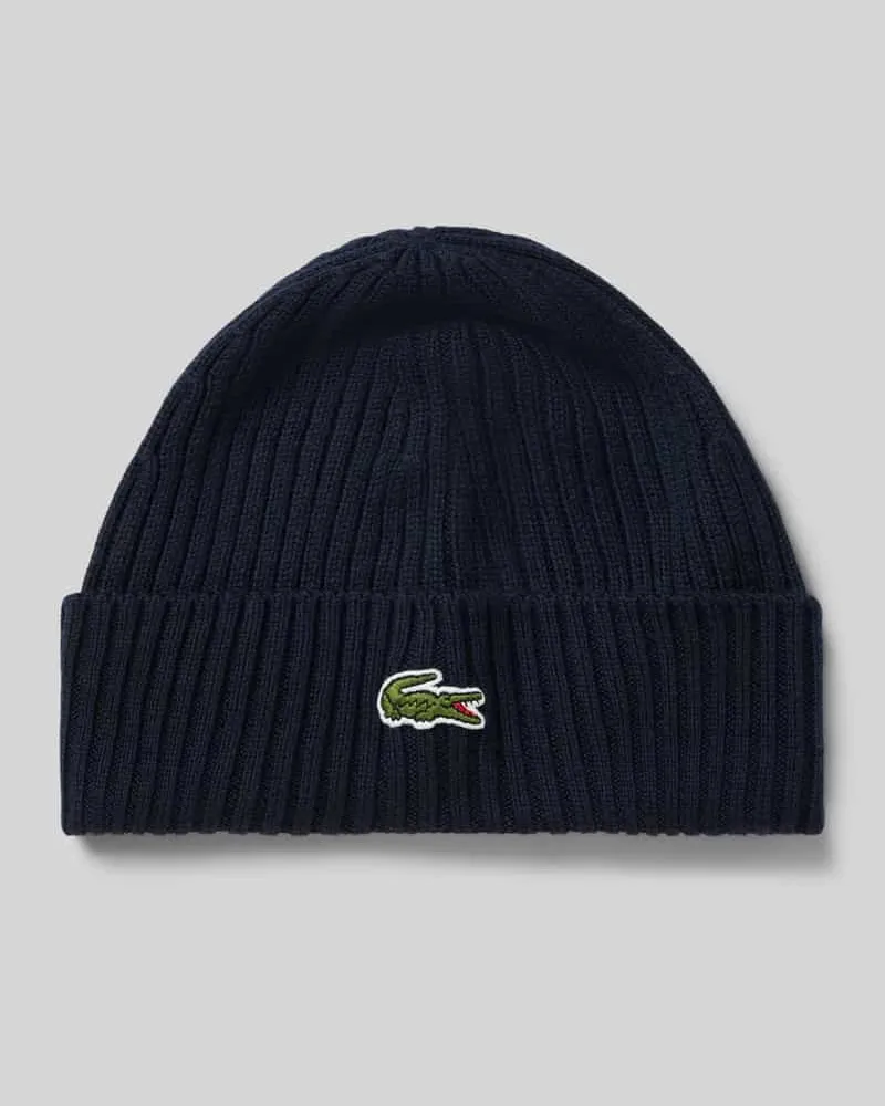Lacoste Mütze aus reiner Wolle Marine
