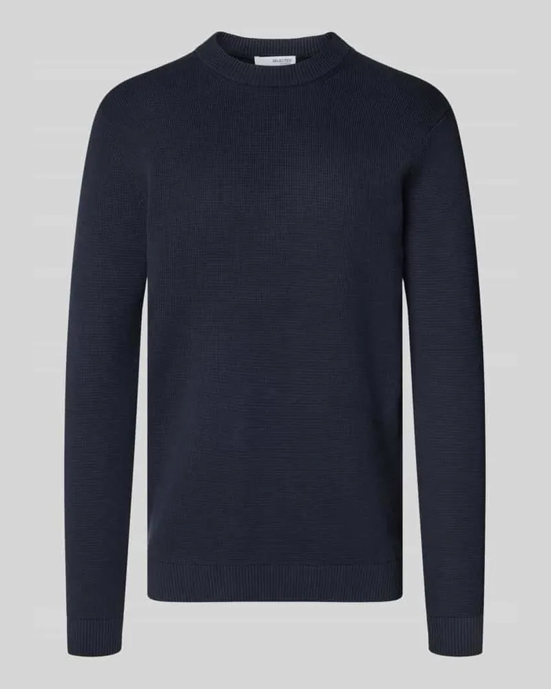 Selected Homme Regular Fit Strickpullover aus reiner Baumwolle Modell 'DANE 