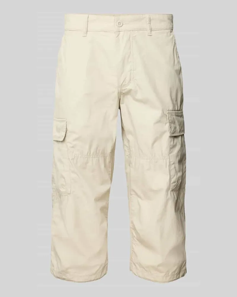 Camel Active Regular Fit Caprihose mit Cargotaschen Beige