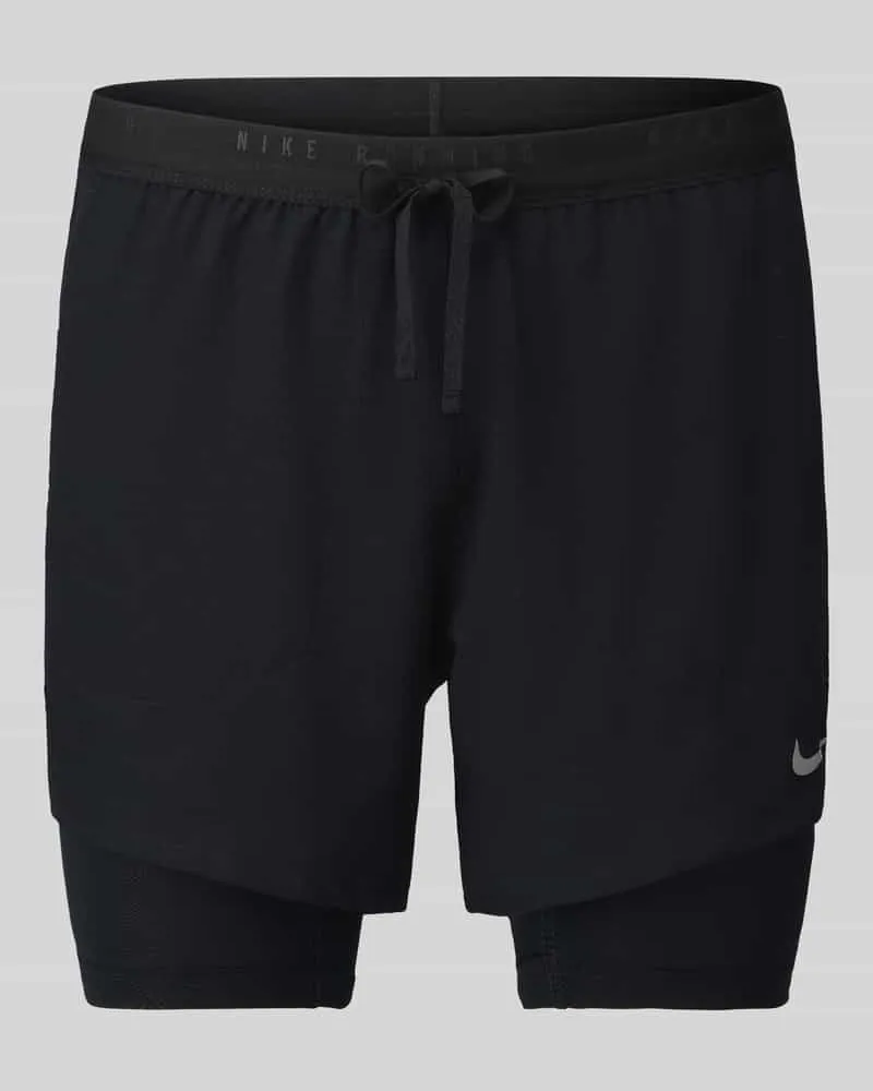 Nike Regular Fit Sportshorts mit Dri-FIT-Technologie Modell 'STRIDE 5IN HYBRID Black