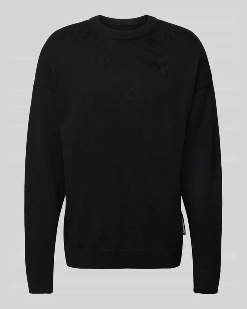 Armedangels Strickpullover mit Rundhalsausschnitt Modell 'JOVAAN Black