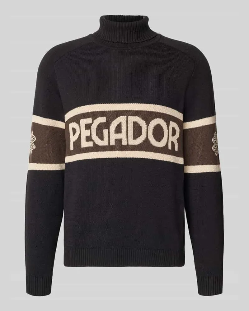 PEGADOR Strickpullover mit Rollkragen Black