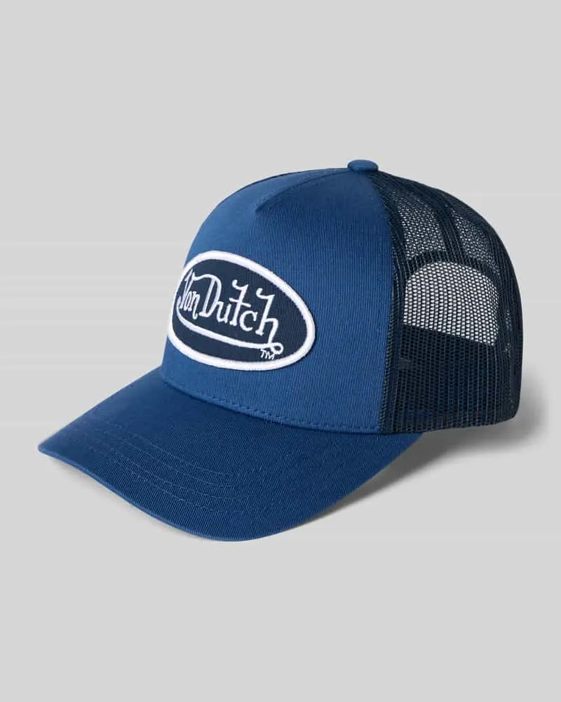 Von Dutch Trucker Cap mit Label-Stitching Royal