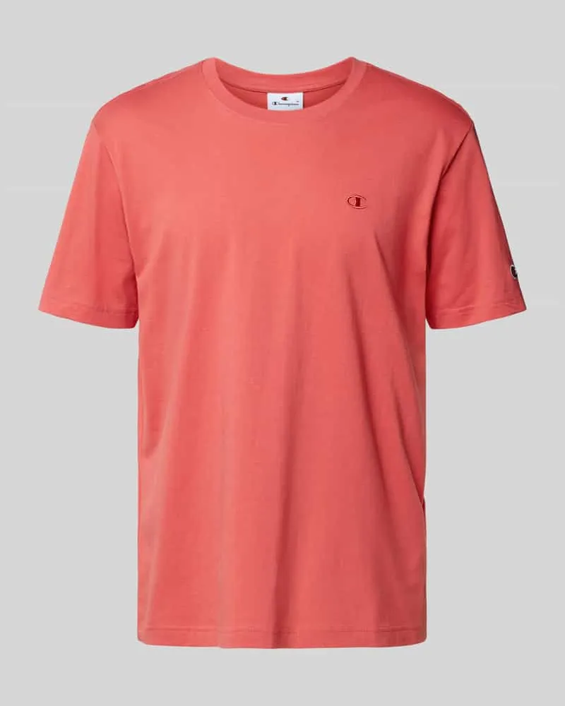 Champion T-Shirt mit Logo-Stitching Modell 'ICONS Rot