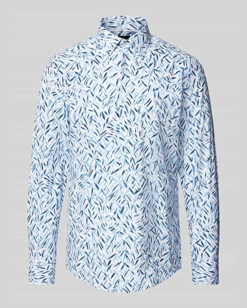 HUGO BOSS Slim Fit Business-Hemd mit Knopfleiste 