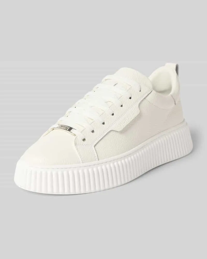 Antony Morato Sneaker aus Leder mit Label-Detail Modell 'HOPPER Weiss