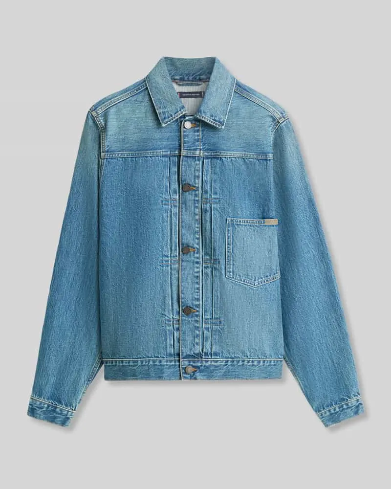 Tommy Hilfiger Regular Fit Jeansjacke aus reiner Baumwolle Jeansblau