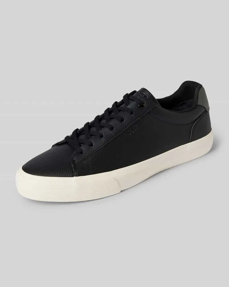 HUGO BOSS Sneaker mit Label-Details Modell 'Aiden Black