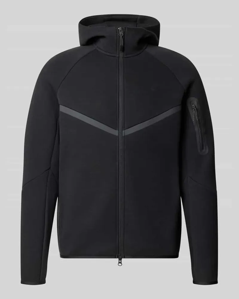 Nike Regular Fit Sweatjacke aus Baumwoll-Mix Black