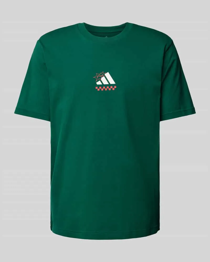 adidas T-Shirt mit Label-Print 