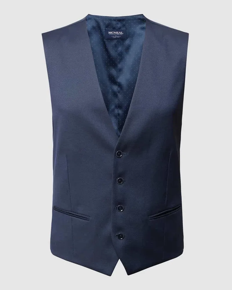 McNeal Slim Fit Weste mit Webmuster 