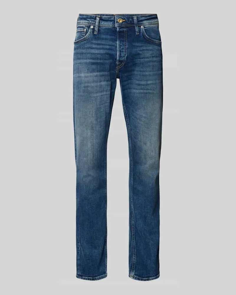 Jack & Jones Tapered Fit Jeans im 5-Pocket-Design Modell 'MIKE 