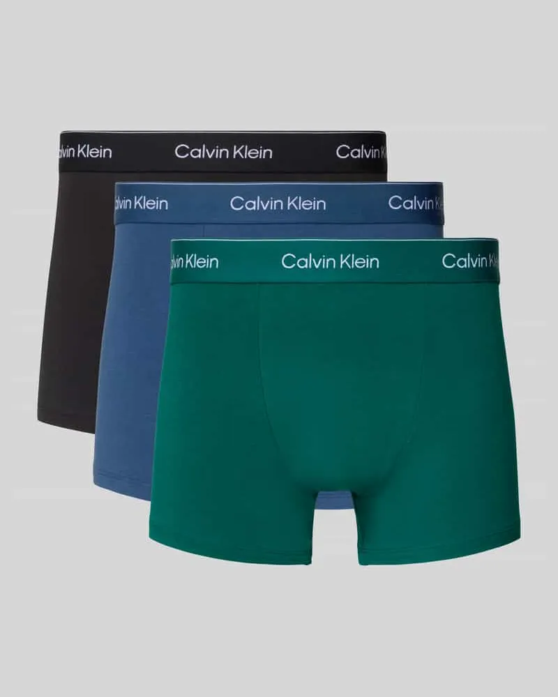 Calvin Klein Relaxed Fit Trunks mit Logo-Detail im 3er-Pack Bottle
