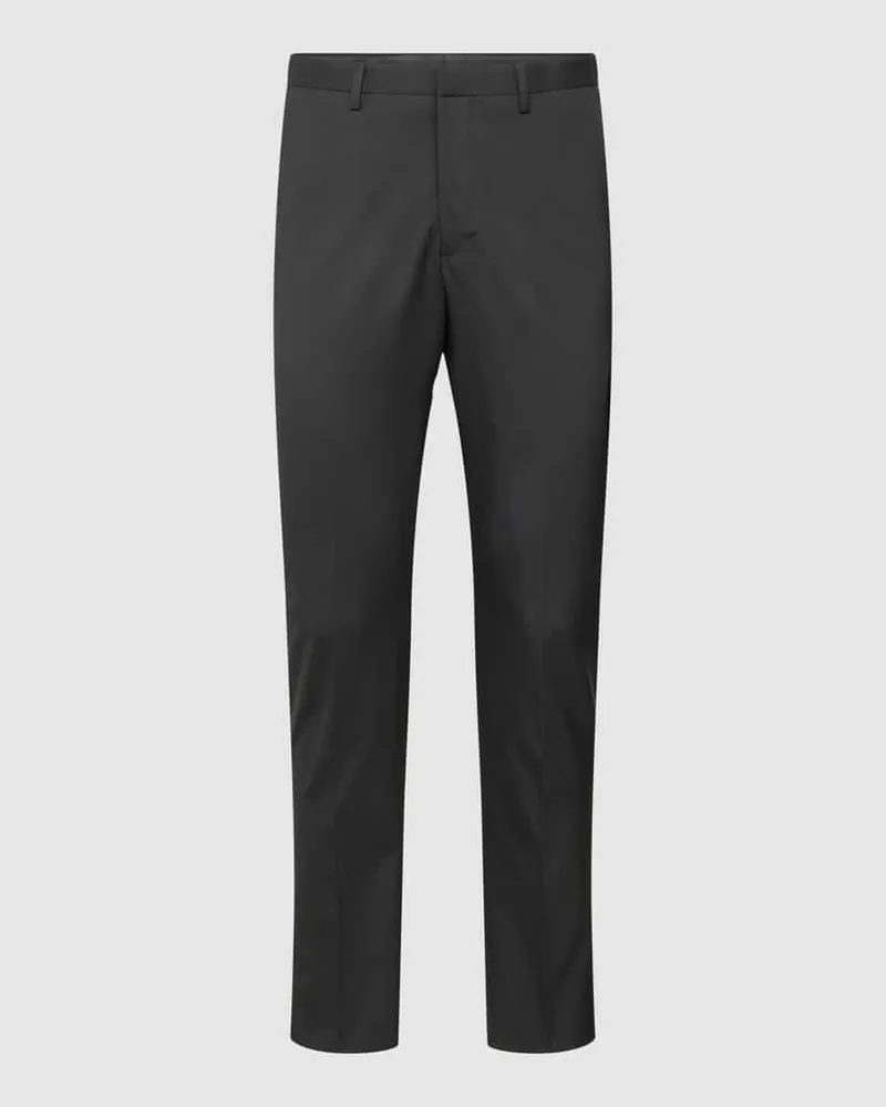 McNeal Super Slim Fit Anzughose mit Eingrifftaschen Black