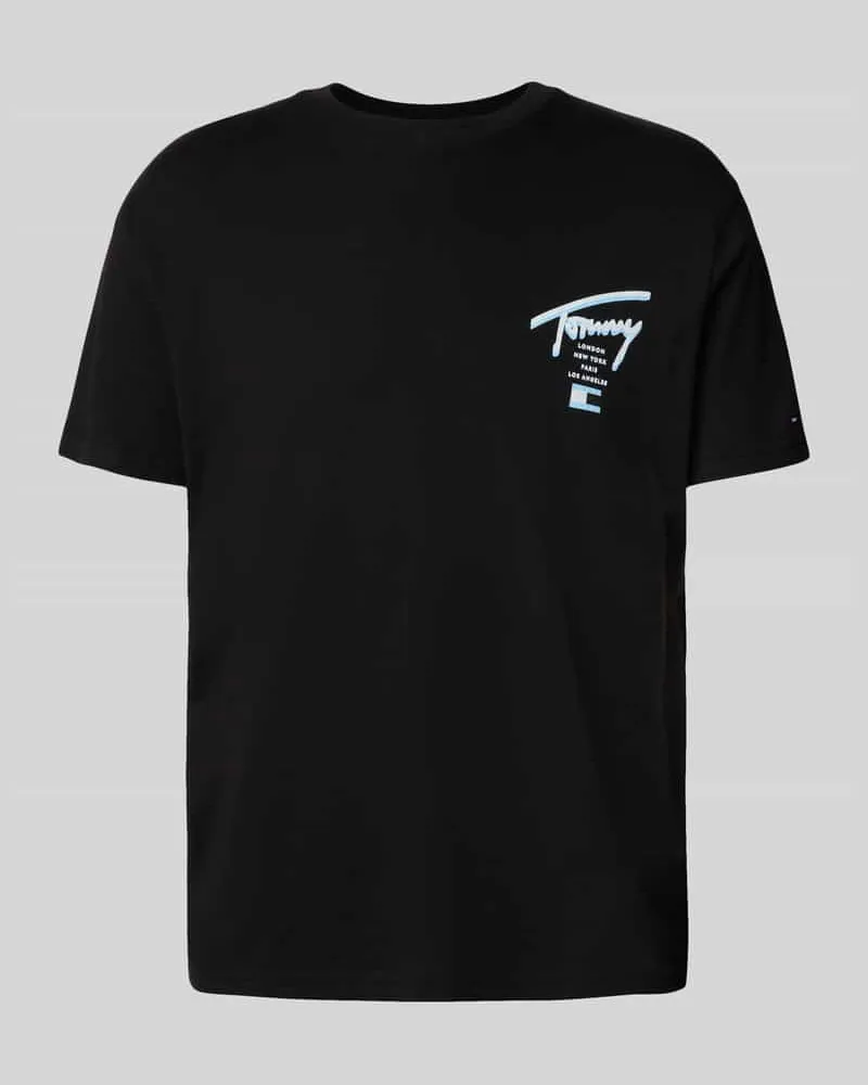 Tommy Hilfiger Regular Fit T-Shirt aus reiner Baumwolle Black