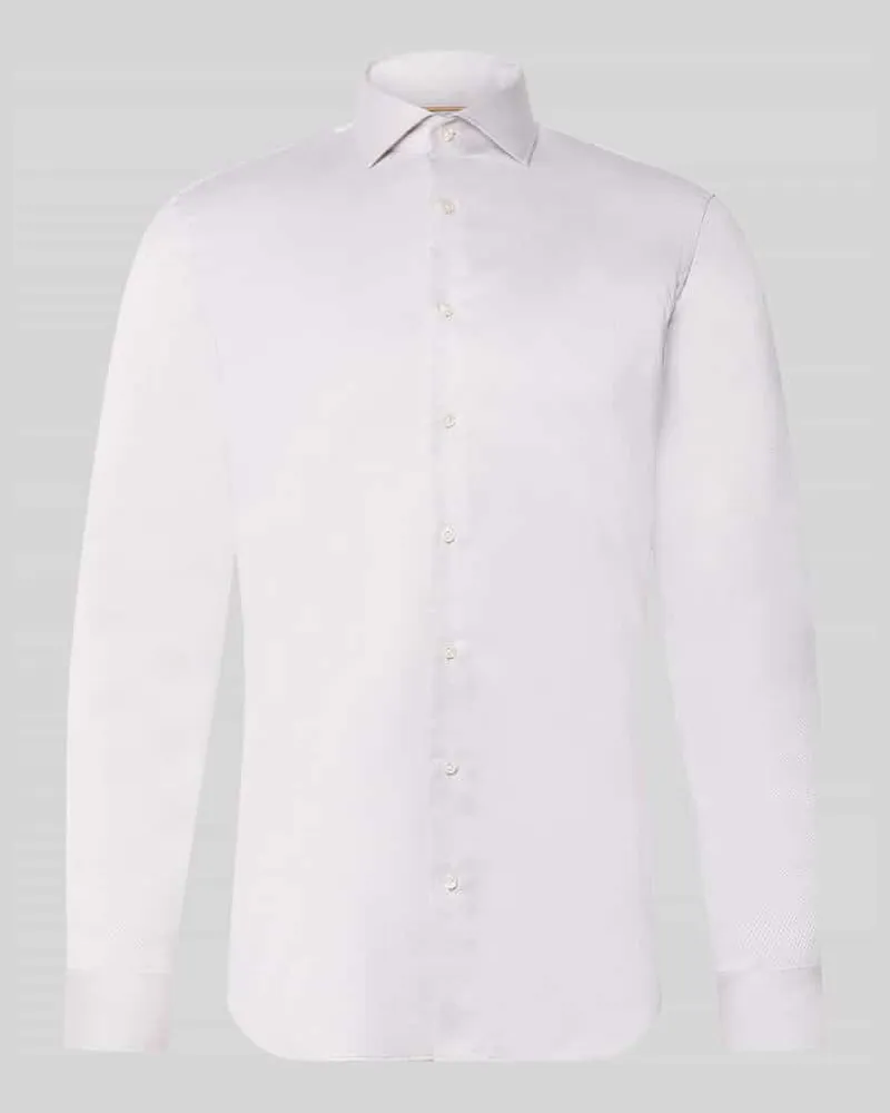 JAKE*S Super Slim Fit Businesshemd in Premiumqualität Taupe