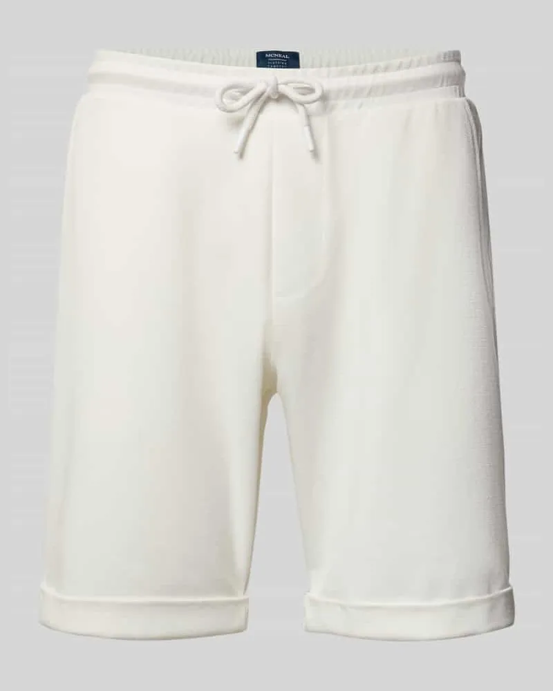 McNeal Shorts mit elastischem Bund und Gesäßtasche Ecru