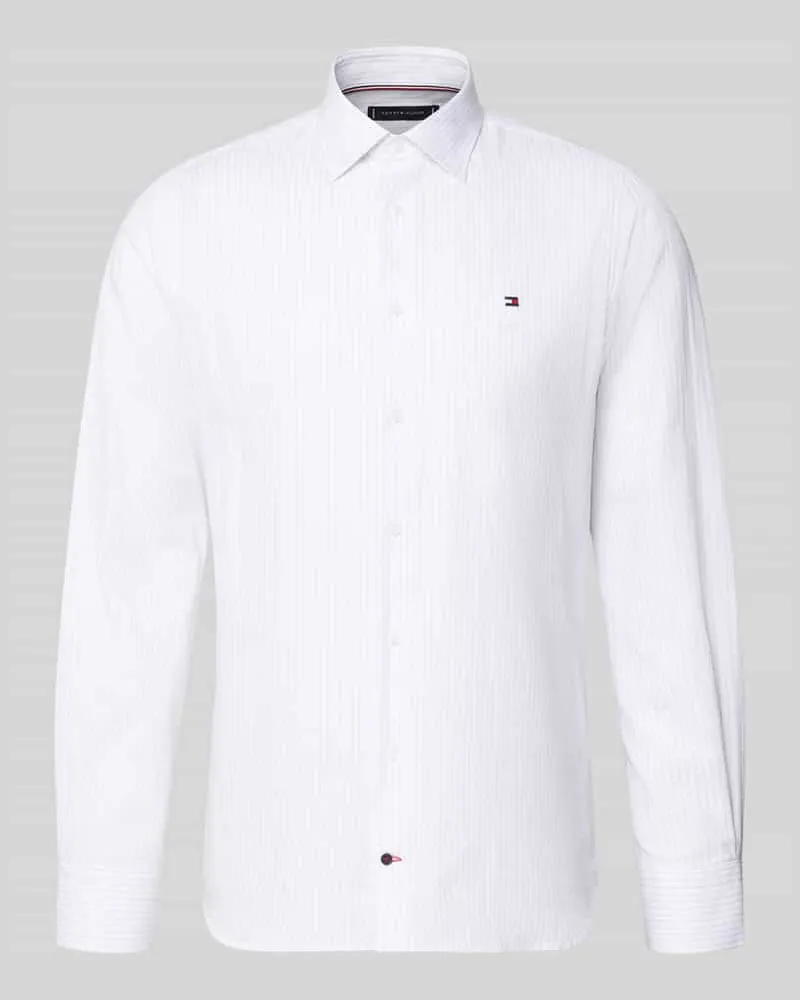 Tommy Hilfiger Regular Fit Businesshemd aus reiner Baumwolle Sand