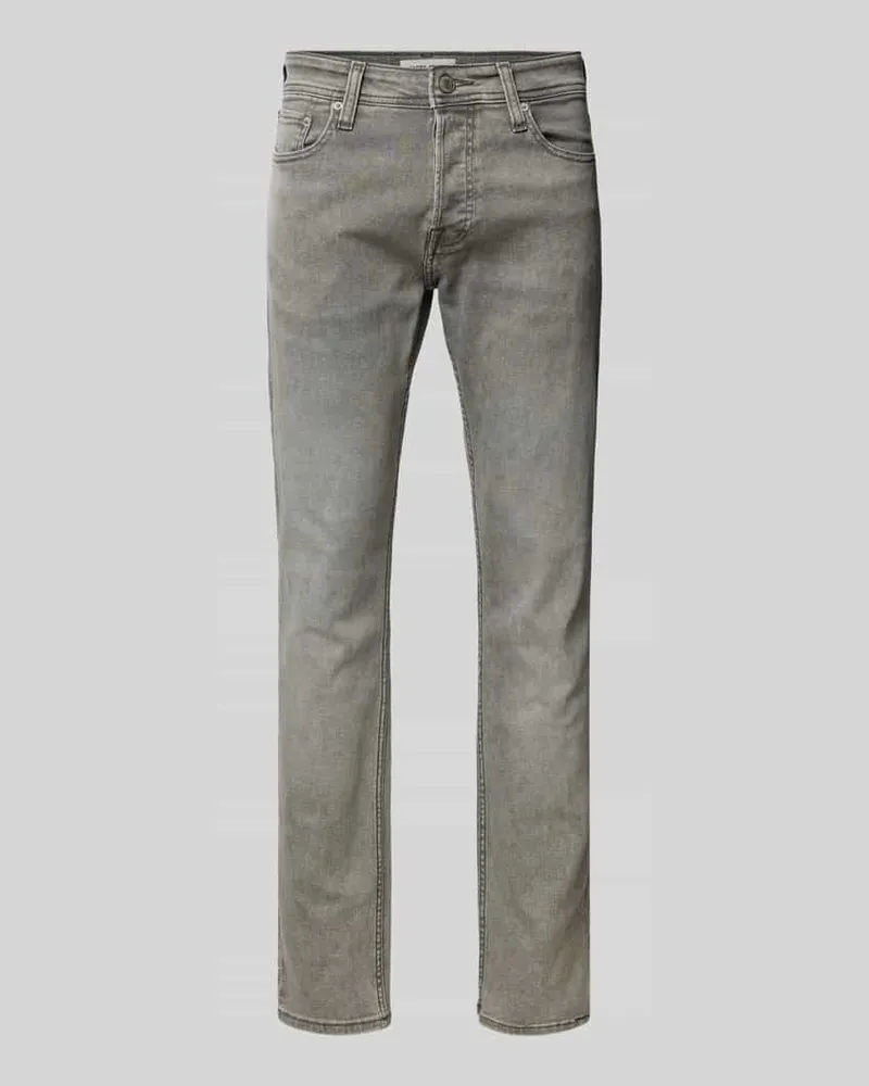 Jack & Jones Slim Fit Jeans im 5-Pocket-Design Modell 'GLENN 