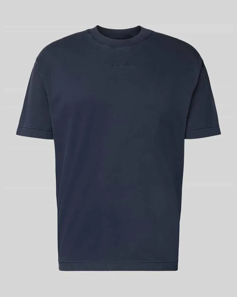 Marc O'Polo Relaxed Fit T-Shirt aus reiner Baumwolle Marine