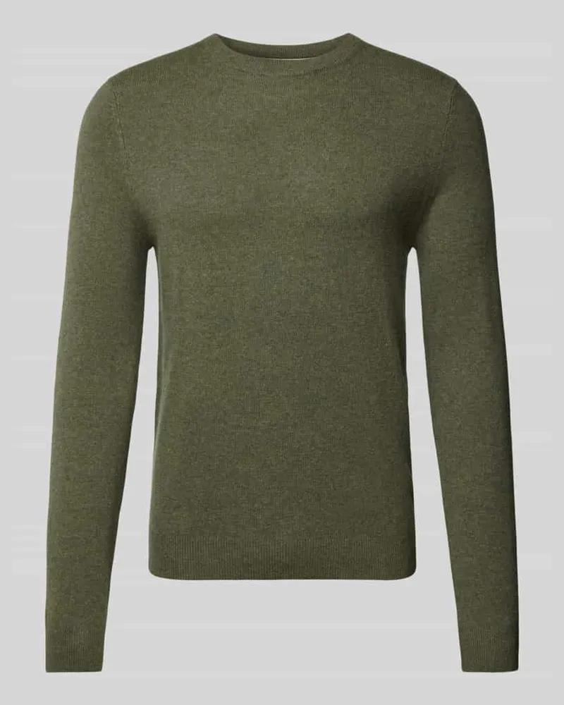 McNeal Strickpullover aus Woll-Mix mit Kaschmir-Anteil Khaki