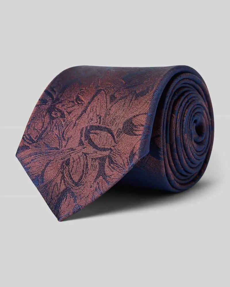 Monti Seidenkrawatte mit floralem Allover-Print (7 cm 
