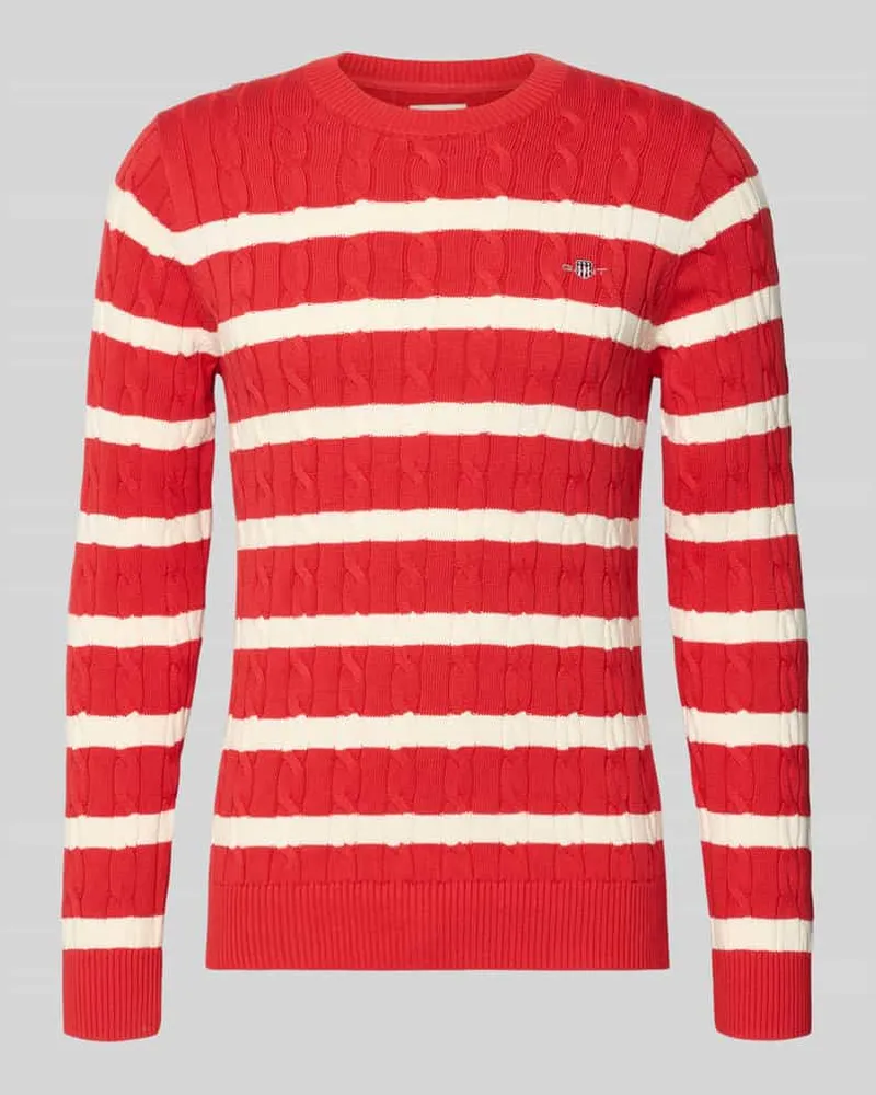 Gant Slim Fit Pullover in Strick-Optik Apricot