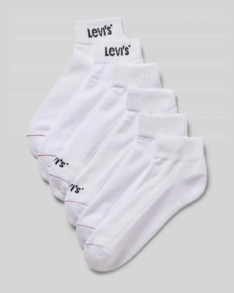 Levi's Socken aus Baumwoll-Mix im 6er-Pack Weiss