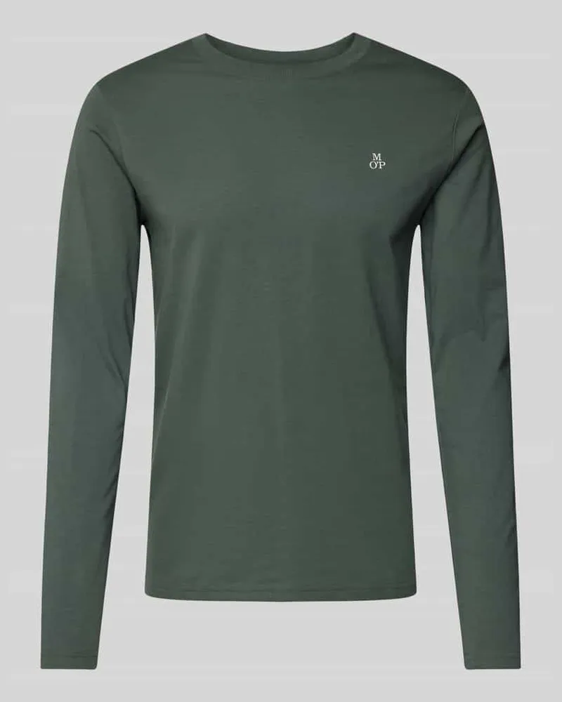 Marc O'Polo Longsleeve aus Baumwolle mit Label-Print 