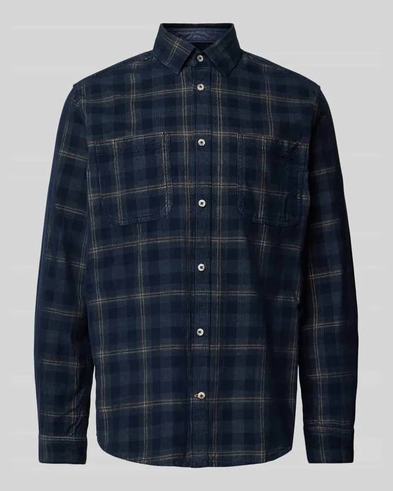 Tom Tailor Regular Fit Freizeithemd aus reiner Baumwolle mit Cord-Karomuster 