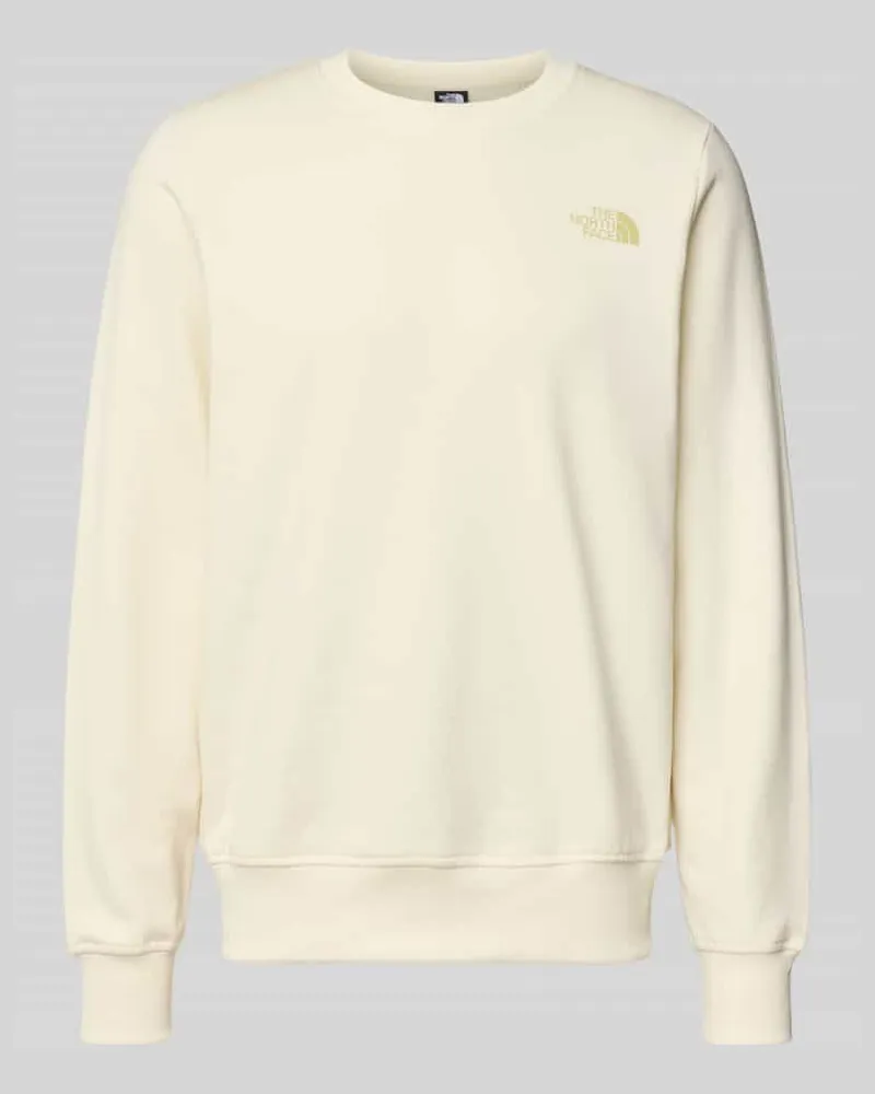 The North Face Sweatshirt mit Label-Print Offwhite
