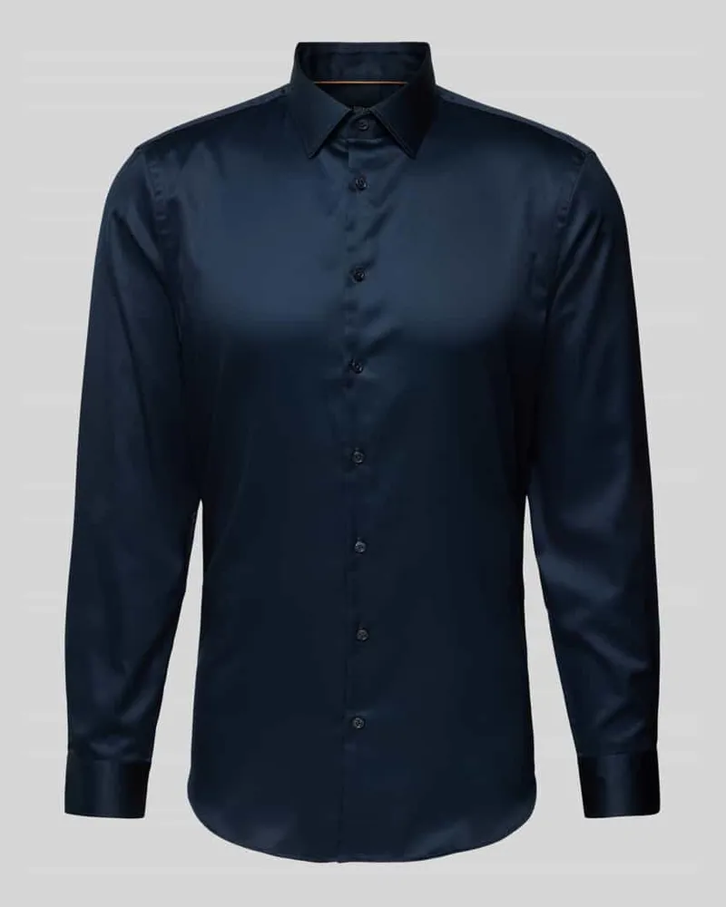 JAKE*S Slim Fit Businesshemd aus Satin 