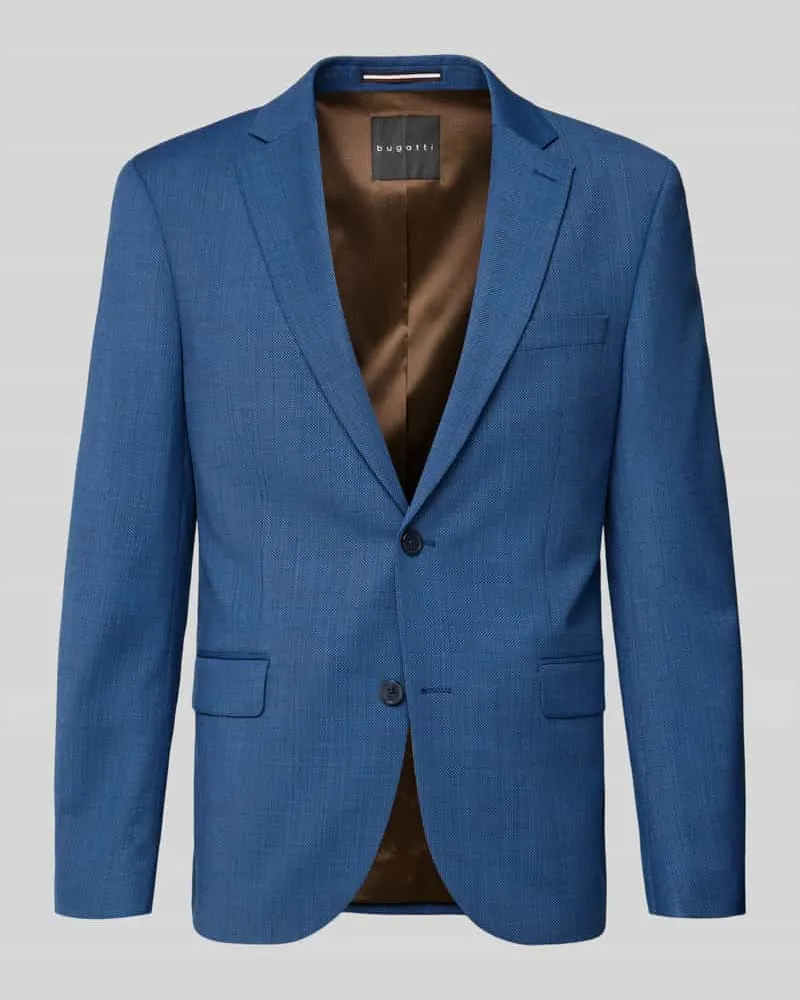 Bugatti 2-Knopf-Sakko mit Reverskragen Blau