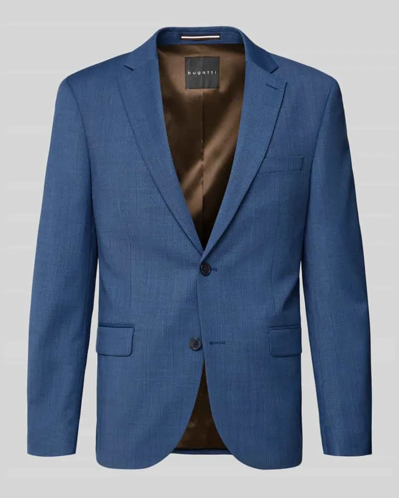 Bugatti 2-Knopf-Sakko mit Reverskragen Blau