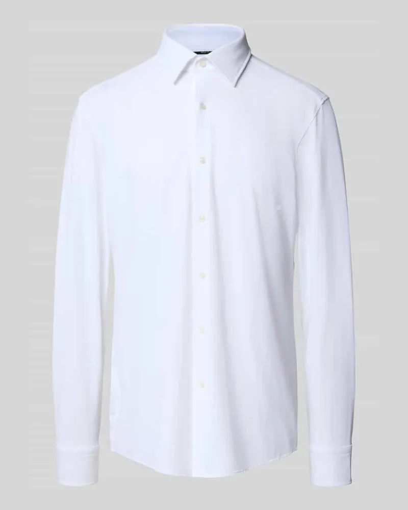 HUGO BOSS Slim Fit Businesshemd aus Performance Stretch Modell 'HANK 