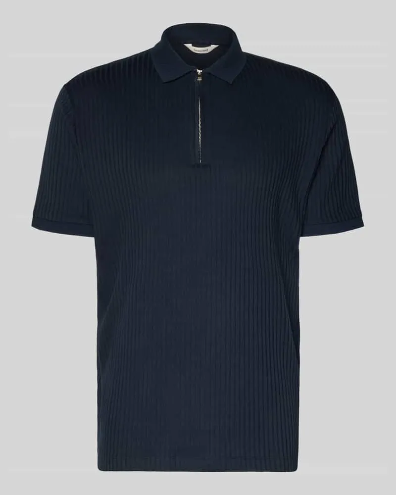 Selected Homme Regular Fit Poloshirt mit Baumwoll-Anteil Modell 'FAVE Marine