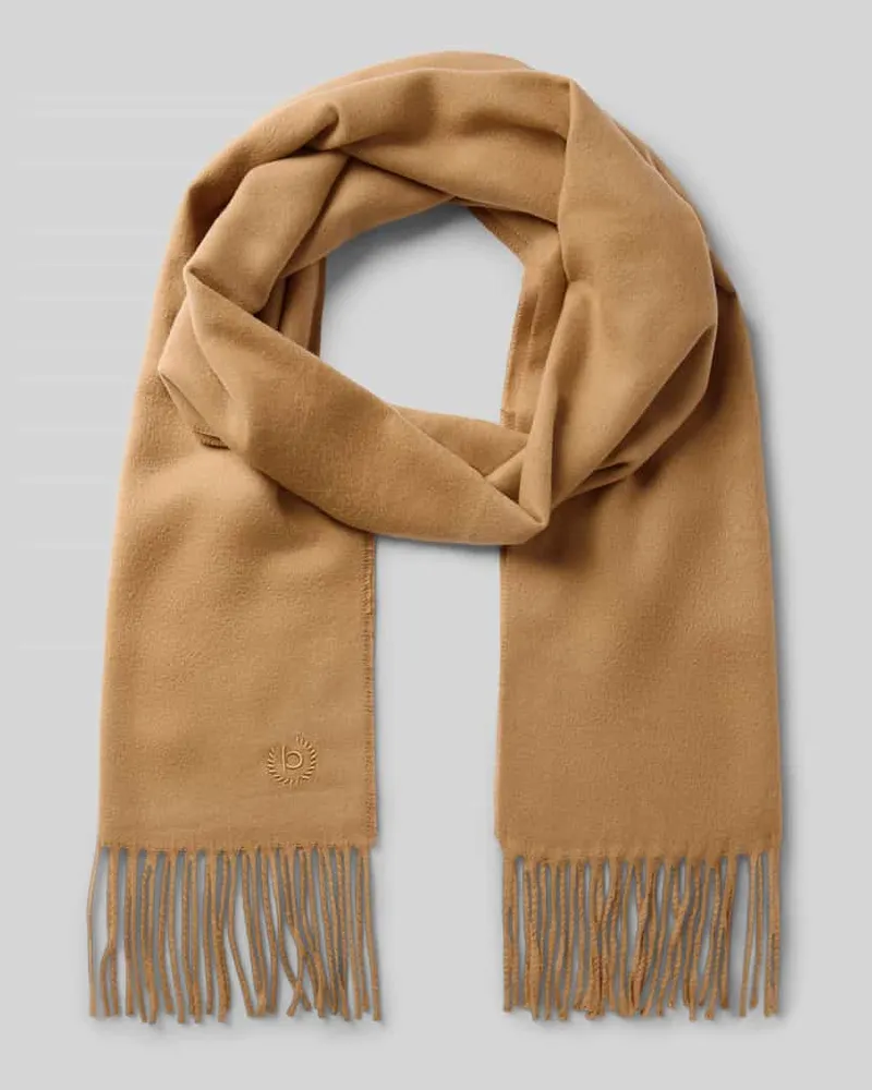 Bugatti Schal mit Fransen Camel