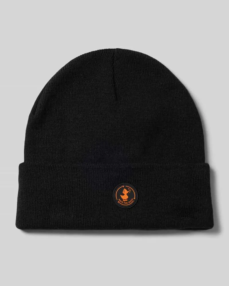 Save The Duck Beanie mit Label-Patch Modell 'LOU 