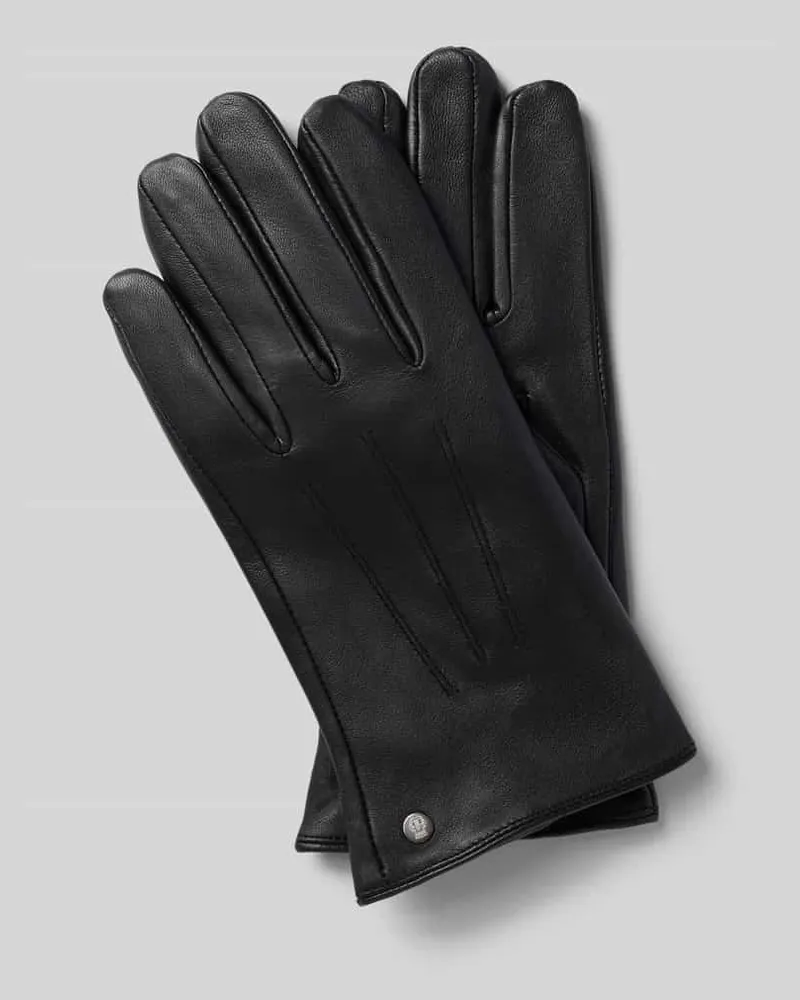 Roeckl Lederhandschuhe aus echtem Leder Black